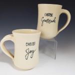 Choose Joy Gratitude Mugs - $32 each
4.5 in tall
SKU CJGM8919_1 - CJGM8919_2