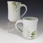 Watercolor Leaf Mugs - $47
White inside - 4.5 in tall - SKU WTLM81419_1
Green inside - 4.5 in tall - SKU WTLM81419_2